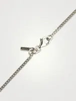 Silver Heart And Cross Pendant Necklace