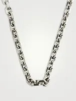 Silver Chain Necklace With Skulls