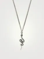 Serpens Silver Pendant Necklace