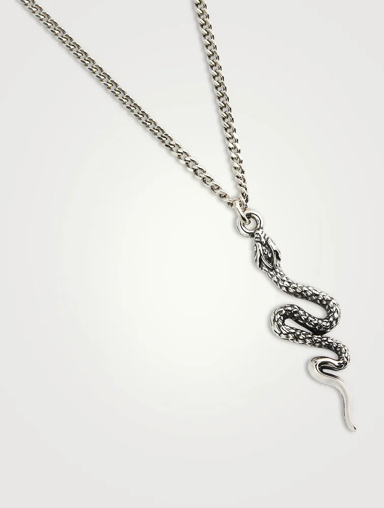 Serpens Silver Pendant Necklace