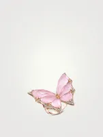 Fly By Night 18K Rose Gold Ring With Quartz