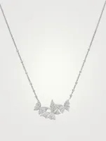 Fly By Night 18K White Gold Nocturnal Murmur Pave Necklace With Diamonds