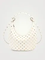 Small Rockstud Spike Leather Shoulder Bag