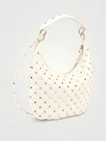 Small Rockstud Spike Leather Shoulder Bag