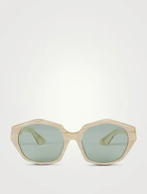 Oliver Peoples x Khaite 1971C Hexagon Sunglasses