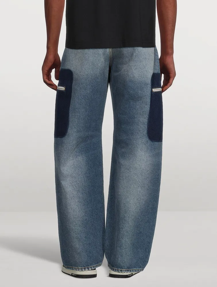 Reserve Dye Tapered-Leg Jeans