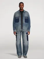 Reserve Dye Tapered-Leg Jeans