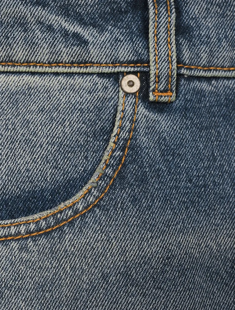 Reserve Dye Tapered-Leg Jeans
