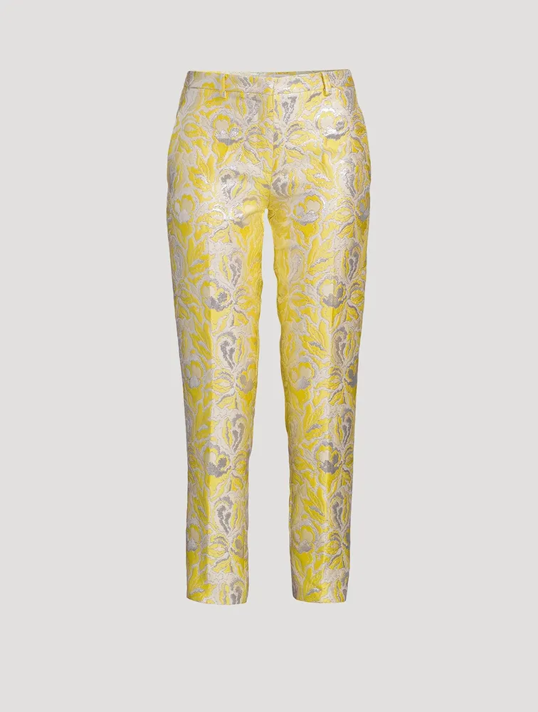 Shop Pink Brocade Pants by ASMI BY MAYANK MODI at House of Designers –  HOUSE OF DESIGNERS