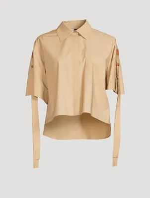 Loewe x Paula’s Ibiza Cotton Cropped Workwear Shirt