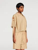 Loewe x Paula’s Ibiza Cotton Cropped Workwear Shirt