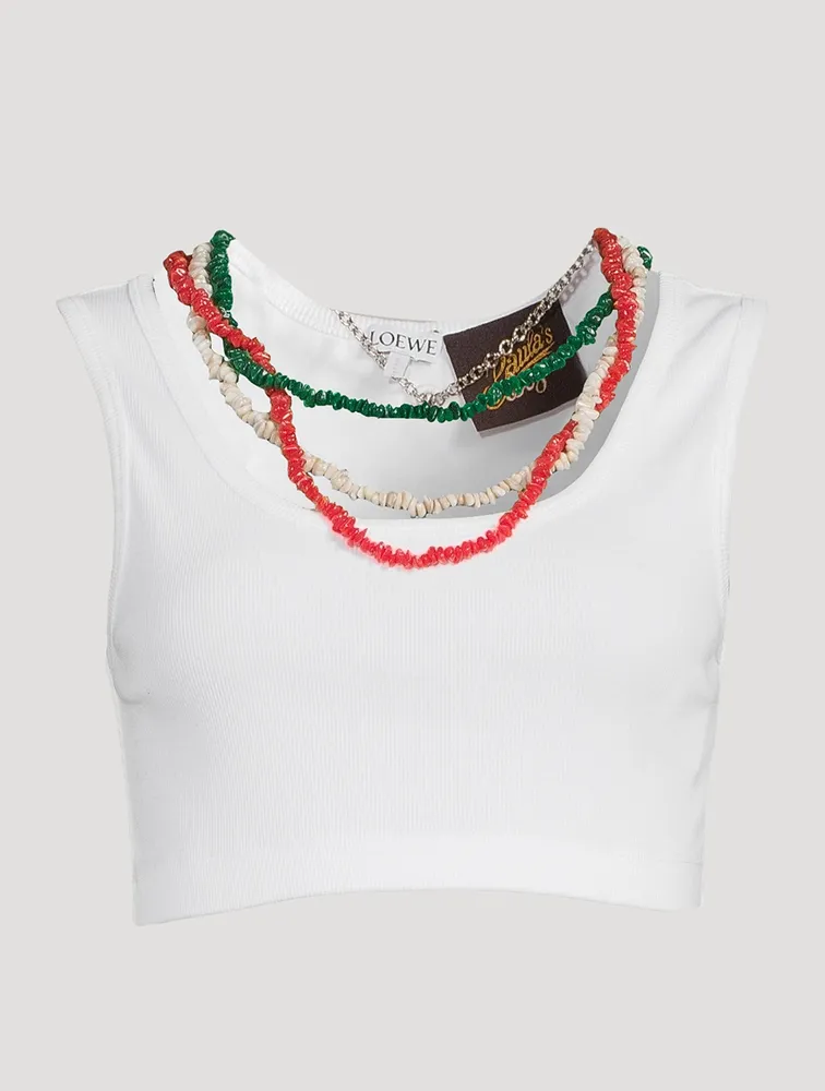 Loewe x Paula’s Ibiza Embellished Tank Top