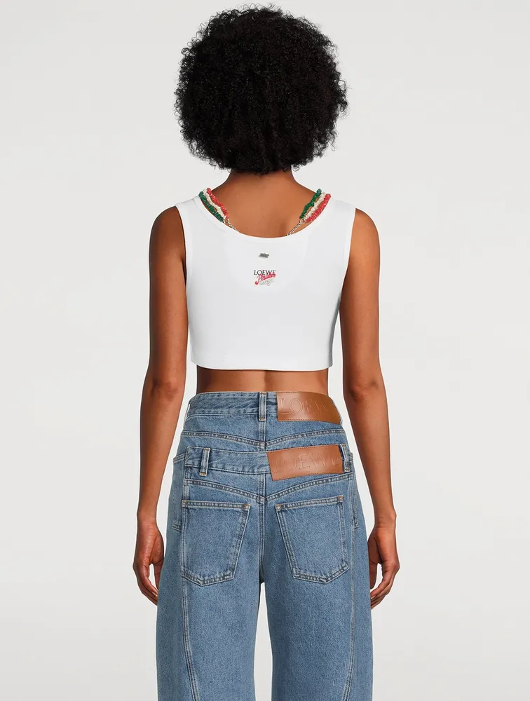 Loewe x Paula’s Ibiza Embellished Tank Top