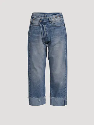Crossover Cropped Jeans