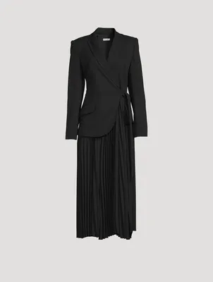 Ambretta Pleated Blazer Dress