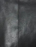 Elio Bourse Leather Tote Bag