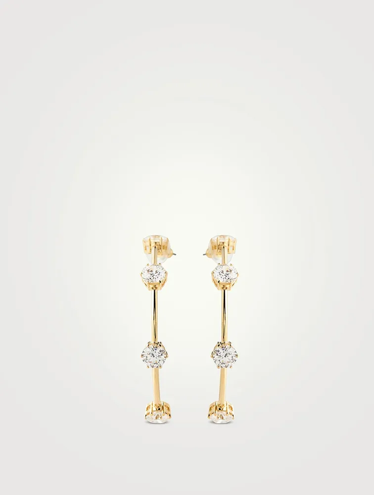 Constella Crystal Hoop Earrings