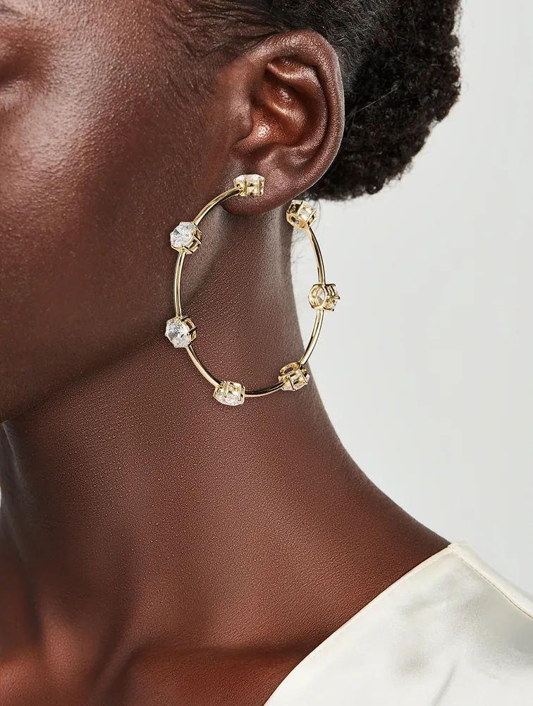 Constella Crystal Hoop Earrings