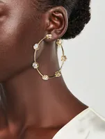 Constella Crystal Hoop Earrings