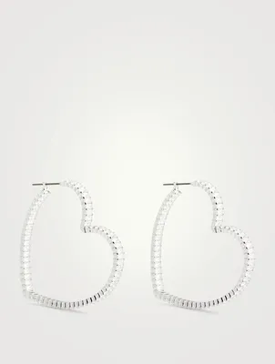Matrix Crystal Hoop Earrings