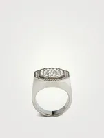 Dextera Crystal Signet Ring