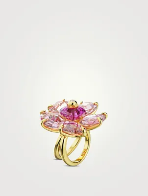 Florere Crystal Double Shank Ring