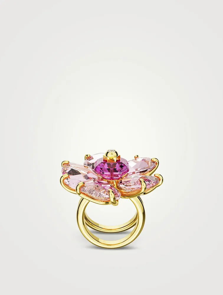 Florere Crystal Double Shank Ring
