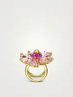 Florere Crystal Double Shank Ring