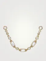 Mel Soldera 14K Gold Deco Chain Earring Connecter With Diamonds