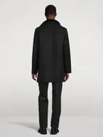 Wool And Cashmere Coat With Bib