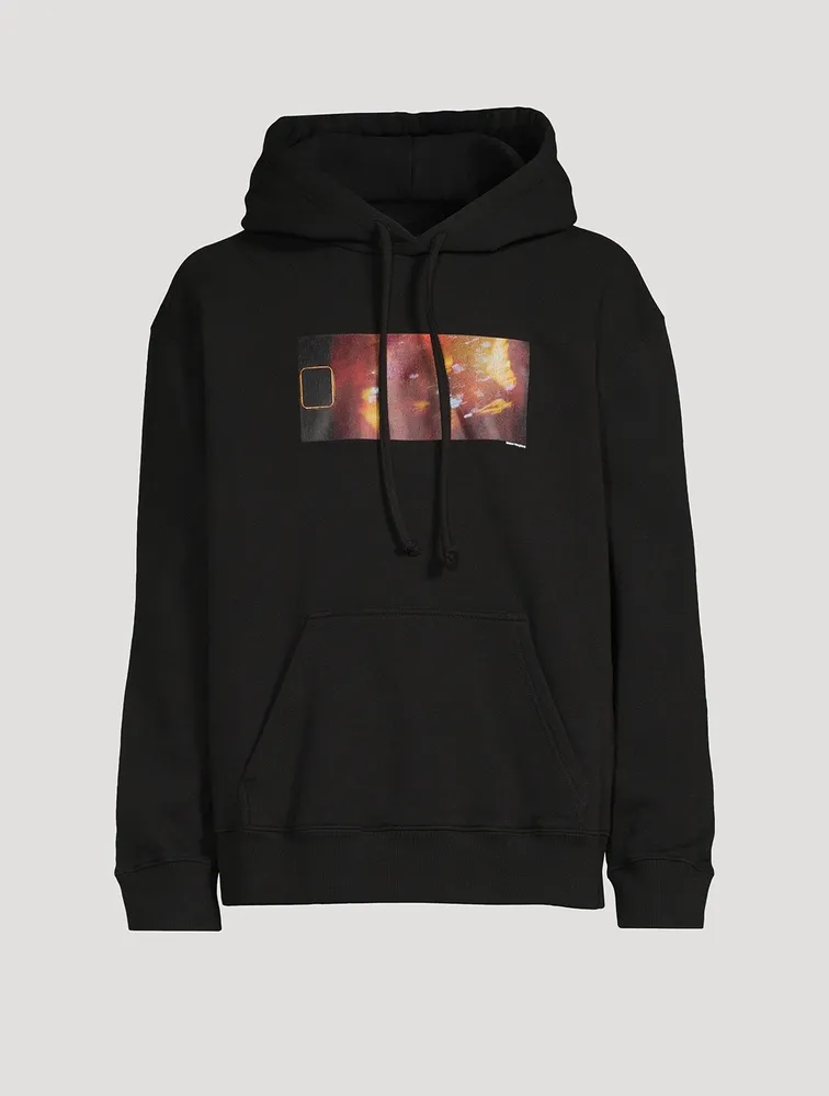 Cotton-Blend Graphic Hoodie