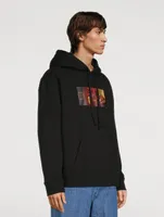 Cotton-Blend Graphic Hoodie