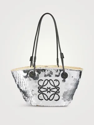 Loewe x Paula’s Ibiza Small Anagram Sequin Basket Bag