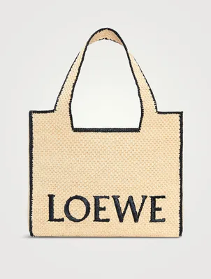Loewe x Paula’s Ibiza Large Raffia Tote Bag