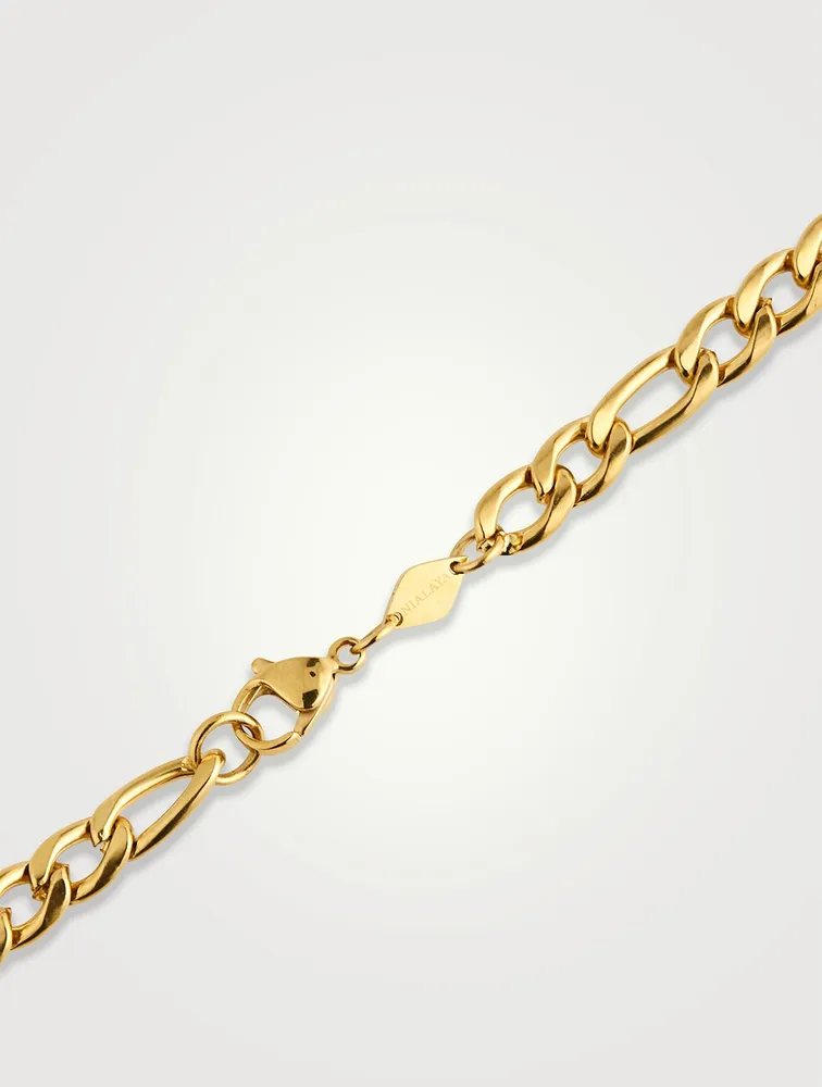 6mm Gold Plated Figaro Chain Necklace