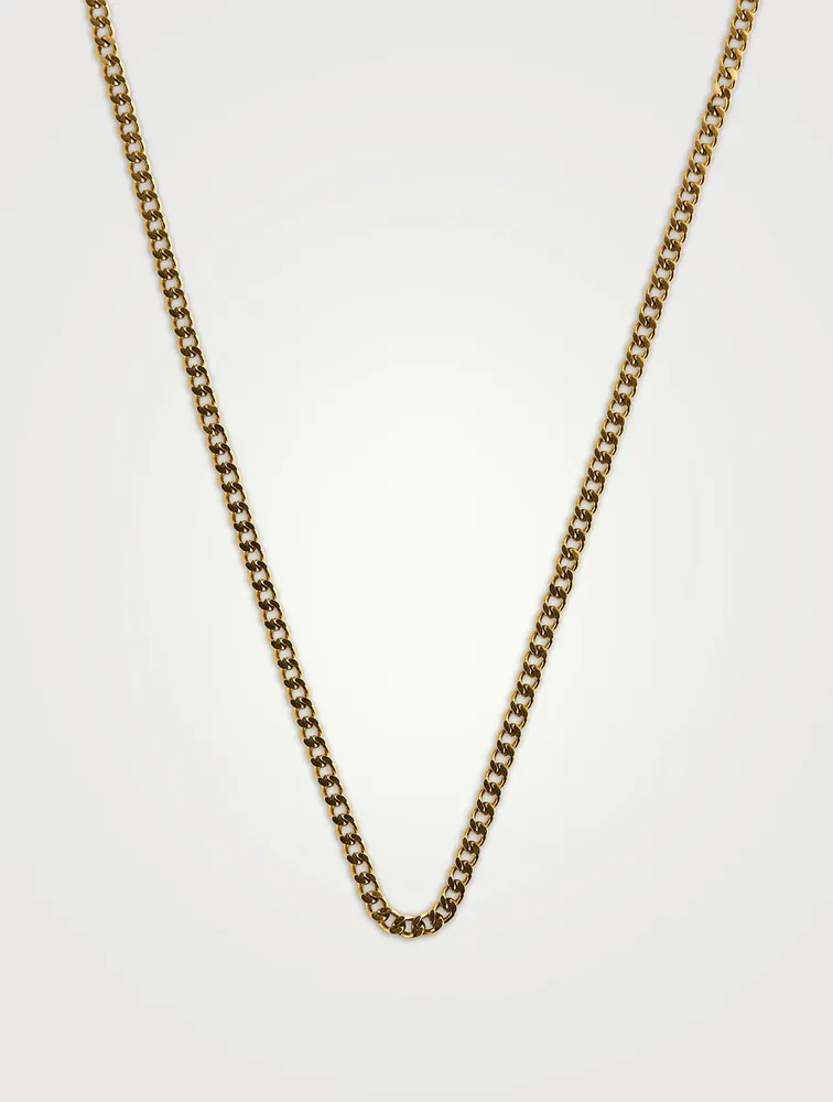3mm Gold Plated Cuban Chain Necklace