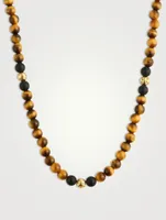 Brown Tiger Eye Beaded Necklace