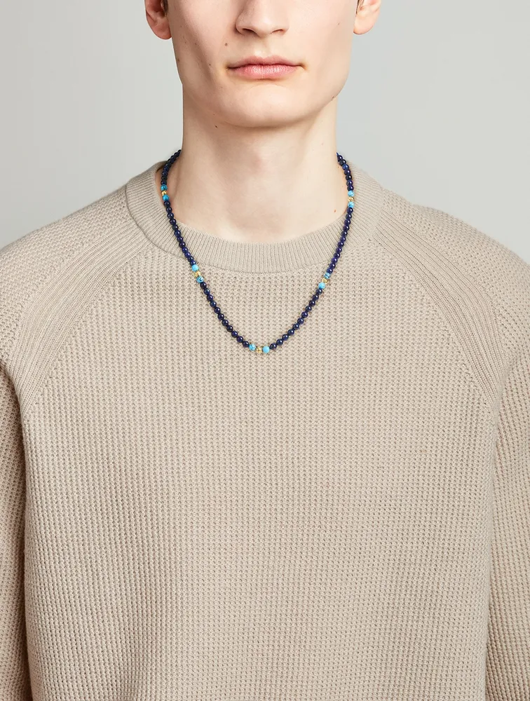 Lapis Turquoise Beaded Necklace
