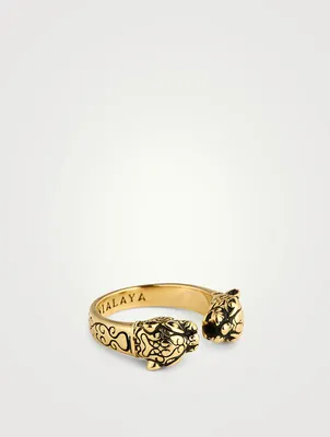 Gold Plated Panther Ring