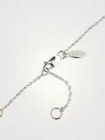 Love Letter 14K White Gold Cross Necklace