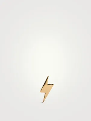 Jac+Jo 14K Gold Icon Lightning Stud Earring