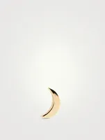 Jac+Jo 14K Gold Icon Moon Stud Earring