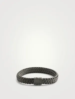 Silver 11MM Classic Chain Icon Bracelet