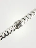 14MM Silver Curb Chain Necklace