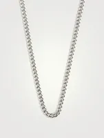 Silver Curb Chain Necklace