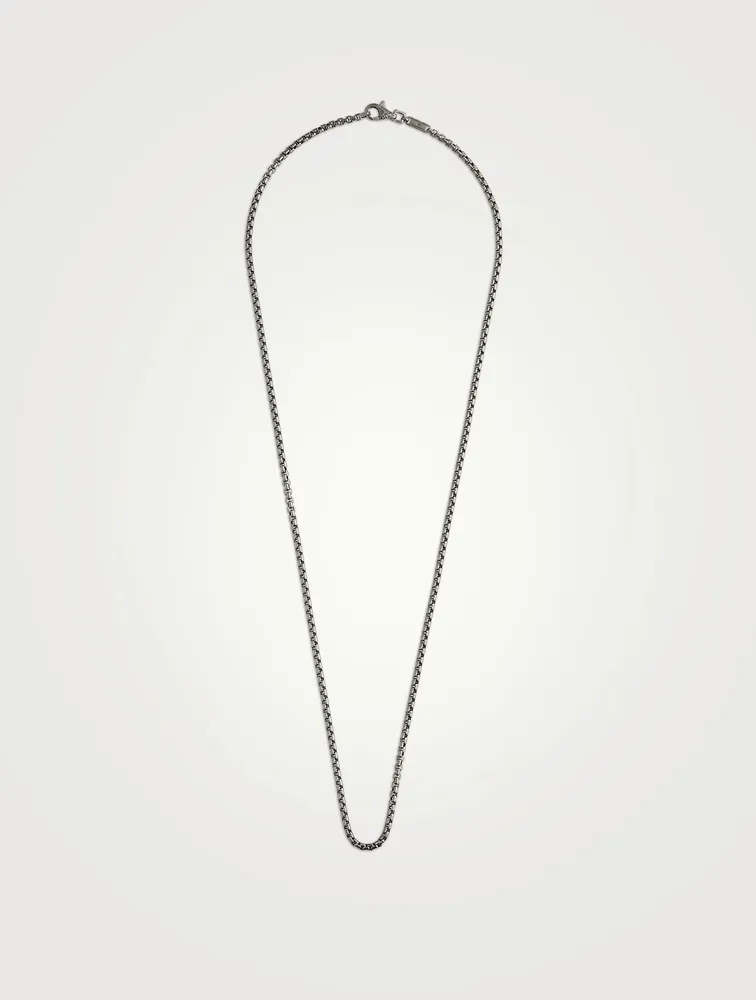 Silver Box Chain Necklace
