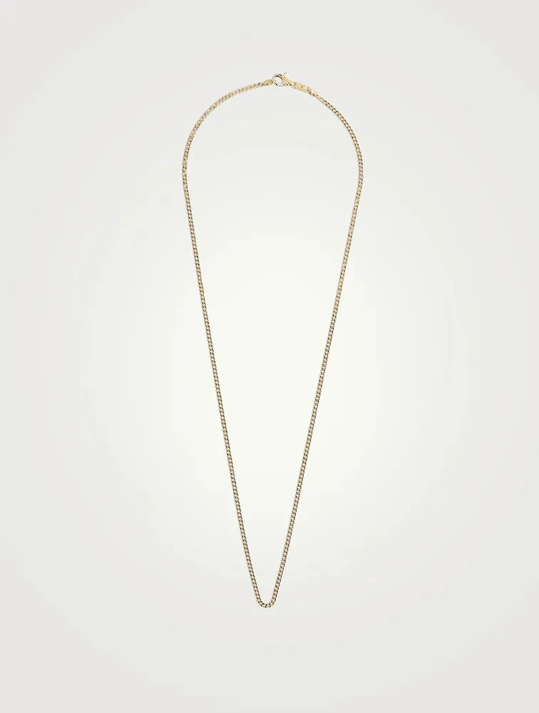 2MM Gold Curb Chain Necklace