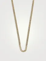 3.6MM Gold Curb Chain Necklace