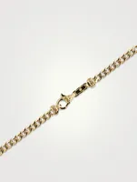 3.6MM Gold Curb Chain Necklace