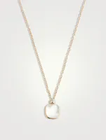 Nudo Classic Pendant Necklace With White Topaz, Mother-Of-Pearl And Diamonds